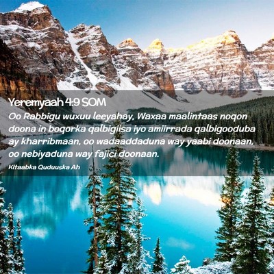 Picture 02 - Yeremyaah 4:9 SOM - Oo Rabbigu wuxuu leeyahay, Waxaa maalintaas noqon - Bible Verse Picture