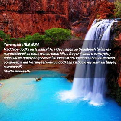 Picture 02 - Yeremyaah 41:9 SOM - Haddaba godkii uu Ismaaciil ku riday raggii uu - Bible Verse Picture