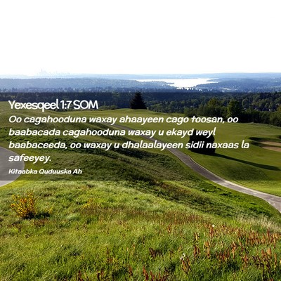 Picture 02 - Yexesqeel 1:7 SOM - Oo cagahooduna waxay ahaayeen cago toosan, oo - Bible Verse Picture