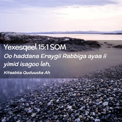 Picture 02 - Yexesqeel 15:1 SOM - Oo haddana Eraygii Rabbiga ayaa ii yimid isagoo - Bible Verse Picture