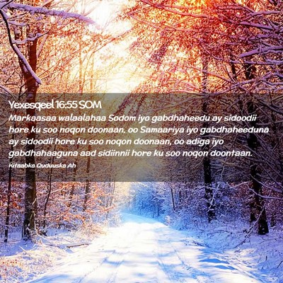 Picture 02 - Yexesqeel 16:55 SOM - Markaasaa walaalahaa Sodom iyo gabdhaheedu ay - Bible Verse Picture