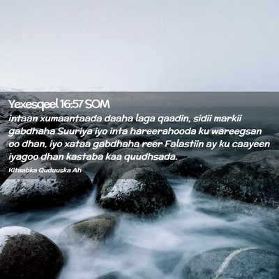 Picture 02 - Yexesqeel 16:57 SOM - intaan xumaantaada daaha laga qaadin, sidii - Bible Verse Picture