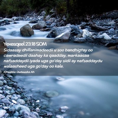 Picture 02 - Yexesqeel 23:18 SOM - Sidaasay dhillanimadeedii u soo bandhigtay oo - Bible Verse Picture