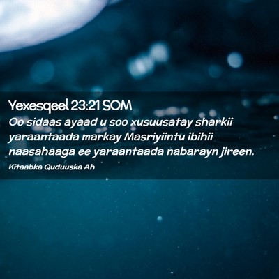 Picture 02 - Yexesqeel 23:21 SOM - Oo sidaas ayaad u soo xusuusatay sharkii - Bible Verse Picture