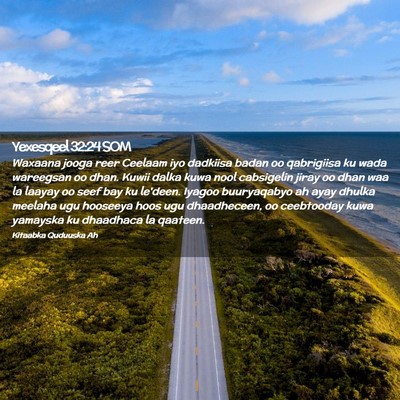 Picture 02 - Yexesqeel 32:24 SOM - Waxaana jooga reer Ceelaam iyo dadkiisa badan oo - Bible Verse Picture