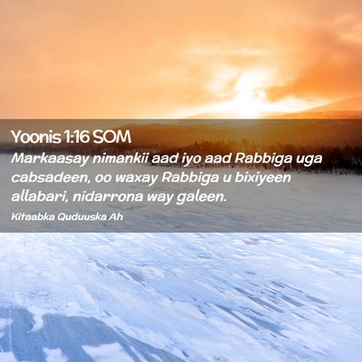 Picture 02 - Yoonis 1:16 SOM - Markaasay nimankii aad iyo aad Rabbiga uga - Bible Verse Picture