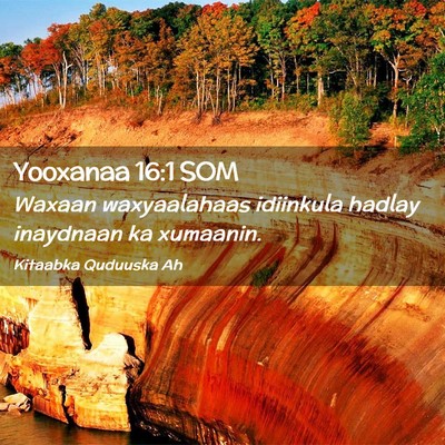 Picture 02 - Yooxanaa 16:1 SOM - Waxaan waxyaalahaas idiinkula hadlay inaydnaan ka - Bible Verse Picture