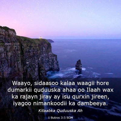Picture 03 - 1 Butros 3:5 SOM - Waayo, sidaasoo kalaa waagii hore dumarkii - Bible Verse Picture