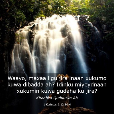 Picture 03 - 1 Korintos 5:12 SOM - Waayo, maxaa iigu jira inaan xukumo kuwa dibadda - Bible Verse Picture