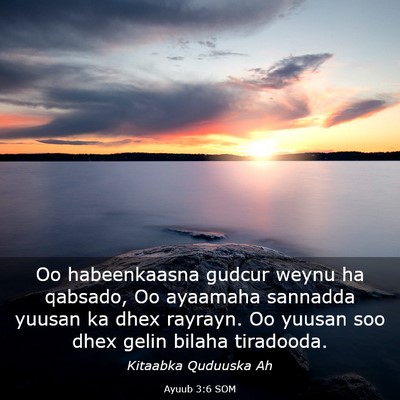 Picture 03 - Ayuub 3:6 SOM - Oo habeenkaasna gudcur weynu ha qabsado, Oo - Bible Verse Picture