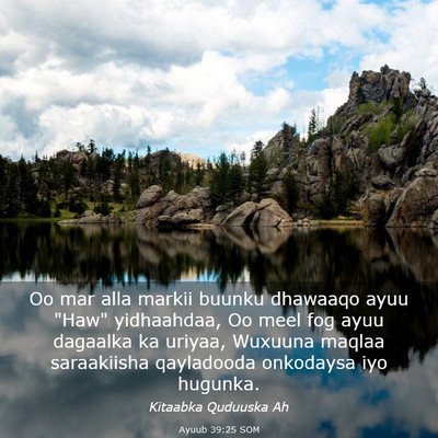Picture 03 - Ayuub 39:25 SOM - Oo mar alla markii buunku dhawaaqo ayuu 