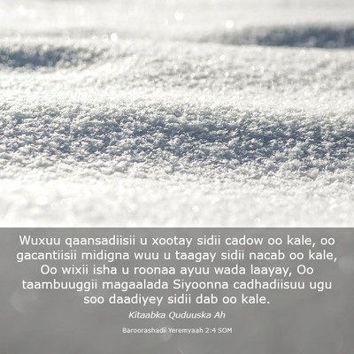 Picture 03 - Baroorashadii Yeremyaah 2:4 SOM - Wuxuu qaansadiisii u xootay sidii cadow oo kale, - Bible Verse Picture