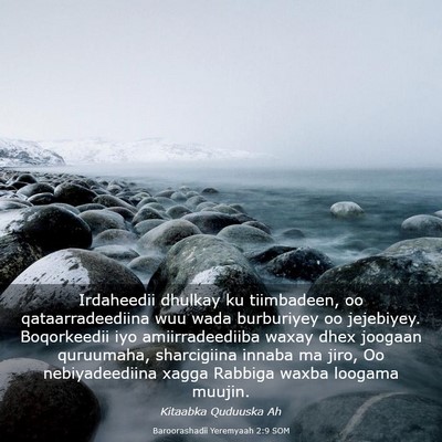 Picture 03 - Baroorashadii Yeremyaah 2:9 SOM - Irdaheedii dhulkay ku tiimbadeen, oo - Bible Verse Picture