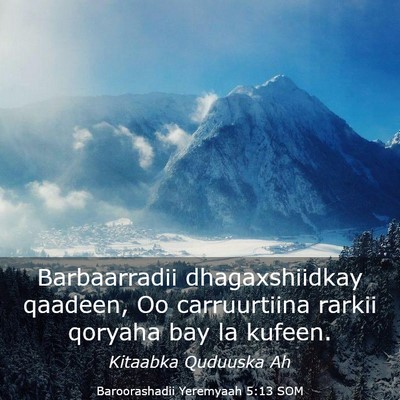 Picture 03 - Baroorashadii Yeremyaah 5:13 SOM - Barbaarradii dhagaxshiidkay qaadeen, Oo - Bible Verse Picture