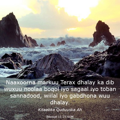 Picture 03 - Bilowgii 11:25 SOM - Naaxoorna markuu Terax dhalay ka dib wuxuu noolaa - Bible Verse Picture