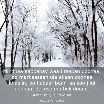 Picture 03 - Bilowgii 27:12 SOM - Mindhaa aabbahay waa i taaban doonaa, oo - Bible Verse Picture