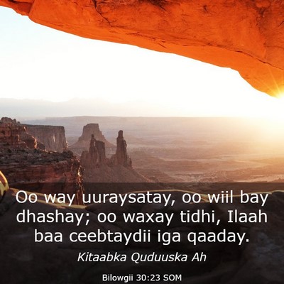 Picture 03 - Bilowgii 30:23 SOM - Oo way uuraysatay, oo wiil bay dhashay; oo waxay - Bible Verse Picture