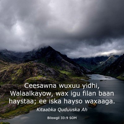 Picture 03 - Bilowgii 33:9 SOM - Ceesawna wuxuu yidhi, Walaalkayow, wax igu filan - Bible Verse Picture