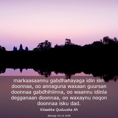 Picture 03 - Bilowgii 34:16 SOM - markaasaannu gabdhahayaga idin siin doonnaa, oo - Bible Verse Picture