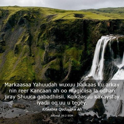 Picture 03 - Bilowgii 38:2 SOM - Markaasaa Yahuudah wuxuu halkaas ku arkay nin - Bible Verse Picture