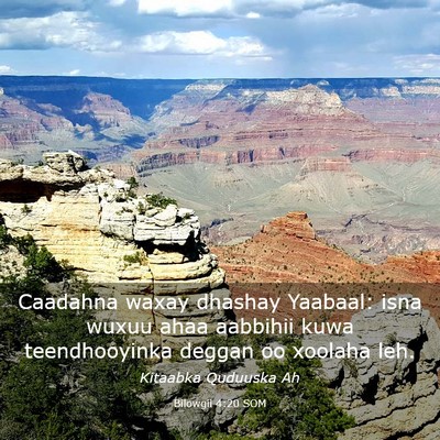 Picture 03 - Bilowgii 4:20 SOM - Caadahna waxay dhashay Yaabaal: isna wuxuu ahaa - Bible Verse Picture