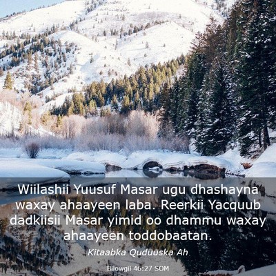 Picture 03 - Bilowgii 46:27 SOM - Wiilashii Yuusuf Masar ugu dhashayna waxay - Bible Verse Picture