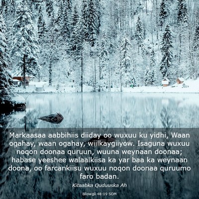 Picture 03 - Bilowgii 48:19 SOM - Markaasaa aabbihiis diiday oo wuxuu ku yidhi, - Bible Verse Picture