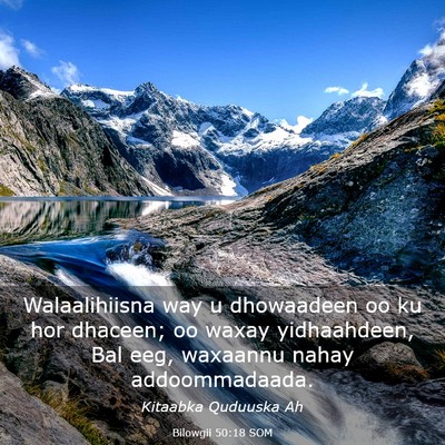 Picture 03 - Bilowgii 50:18 SOM - Walaalihiisna way u dhowaadeen oo ku hor dhaceen; - Bible Verse Picture