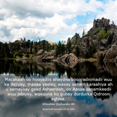 Picture 03 - Boqorradii Kowaad 15:13 SOM - Macakaah oo hooyadiis ahaydna boqoradnimadii wuu - Bible Verse Picture