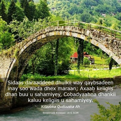 Picture 03 - Boqorradii Kowaad 18:6 SOM - Sidaas daraaddeed dhulkii way qaybsadeen inay soo - Bible Verse Picture