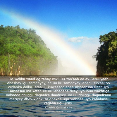 Picture 03 - Boqorradii Kowaad 2:5 SOM - Oo weliba waad og tahay wixii uu Yoo'aab oo ay - Bible Verse Picture