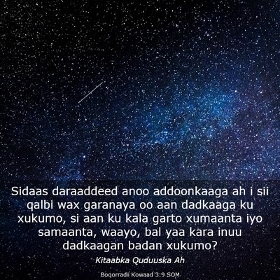 Picture 03 - Boqorradii Kowaad 3:9 SOM - Sidaas daraaddeed anoo addoonkaaga ah i sii qalbi - Bible Verse Picture