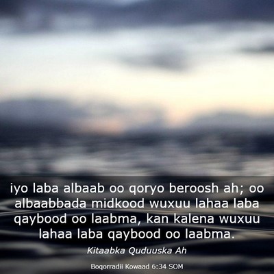 Picture 03 - Boqorradii Kowaad 6:34 SOM - iyo laba albaab oo qoryo beroosh ah; oo - Bible Verse Picture