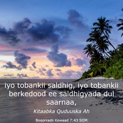 Picture 03 - Boqorradii Kowaad 7:43 SOM - iyo tobankii saldhig, iyo tobankii berkedood ee - Bible Verse Picture
