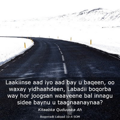 Picture 03 - Boqorradii Labaad 10:4 SOM - Laakiinse aad iyo aad bay u baqeen, oo waxay - Bible Verse Picture