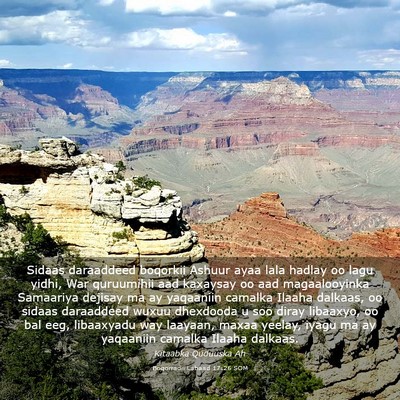 Picture 03 - Boqorradii Labaad 17:26 SOM - Sidaas daraaddeed boqorkii Ashuur ayaa lala - Bible Verse Picture