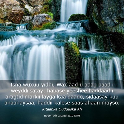 Picture 03 - Boqorradii Labaad 2:10 SOM - Isna wuxuu yidhi, Wax aad u adag baad i - Bible Verse Picture