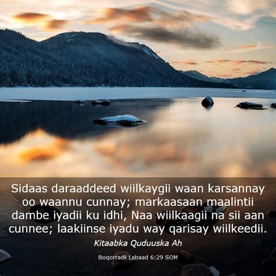 Picture 03 - Boqorradii Labaad 6:29 SOM - Sidaas daraaddeed wiilkaygii waan karsannay oo - Bible Verse Picture