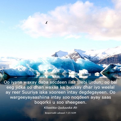 Picture 03 - Boqorradii Labaad 7:15 SOM - Oo iyana waxay daba socdeen ilaa Webi Urdun; oo - Bible Verse Picture