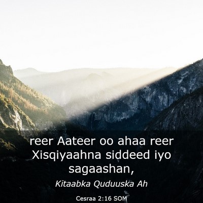 Picture 03 - Cesraa 2:16 SOM - reer Aateer oo ahaa reer Xisqiyaahna siddeed iyo - Bible Verse Picture