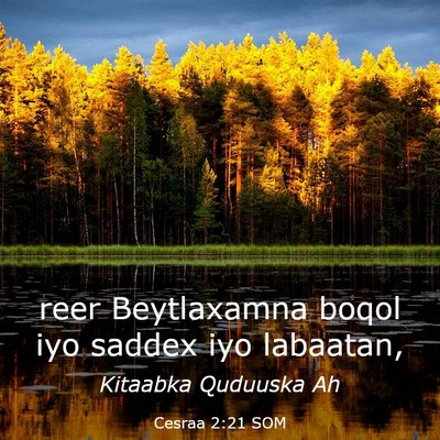Picture 03 - Cesraa 2:21 SOM - reer Beytlaxamna boqol iyo saddex iyo - Bible Verse Picture