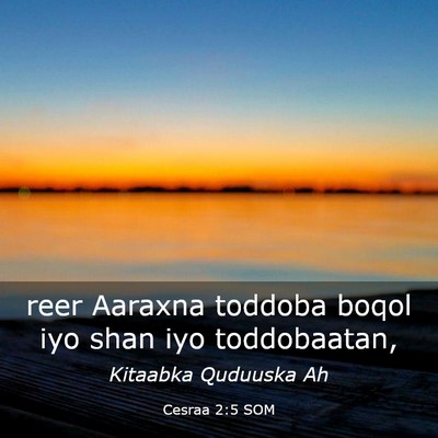 Picture 03 - Cesraa 2:5 SOM - reer Aaraxna toddoba boqol iyo shan iyo - Bible Verse Picture