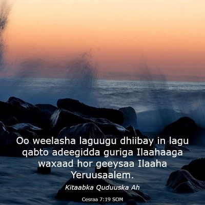 Picture 03 - Cesraa 7:19 SOM - Oo weelasha laguugu dhiibay in lagu qabto - Bible Verse Picture