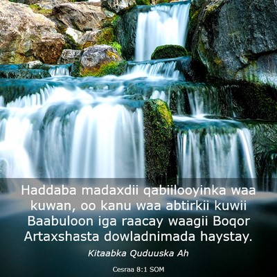 Picture 03 - Cesraa 8:1 SOM - Haddaba madaxdii qabiilooyinka waa kuwan, oo kanu - Bible Verse Picture
