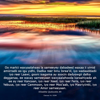 Picture 03 - Cesraa 9:1 SOM - Oo markii waxyaalahaas la sameeyey dabadeed waxaa - Bible Verse Picture
