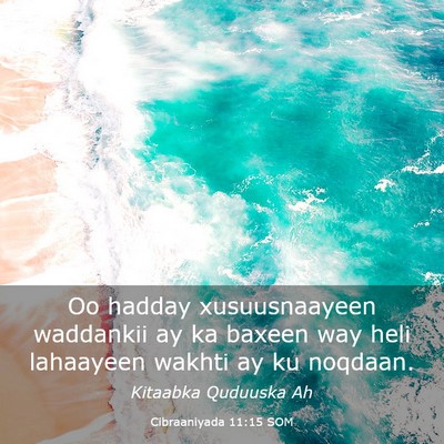 Picture 03 - Cibraaniyada 11:15 SOM - Oo hadday xusuusnaayeen waddankii ay ka baxeen - Bible Verse Picture