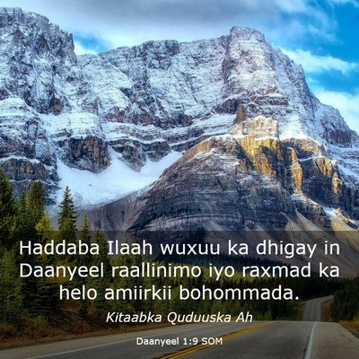 Picture 03 - Daanyeel 1:9 SOM - Haddaba Ilaah wuxuu ka dhigay in Daanyeel - Bible Verse Picture