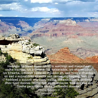Picture 03 - Daanyeel 3:15 SOM - Haddaba haddaad diyaar tihiin in wakhtigii aad - Bible Verse Picture