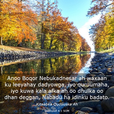 Picture 03 - Daanyeel 4:1 SOM - Anoo Boqor Nebukadnesar ah waxaan ku leeyahay - Bible Verse Picture
