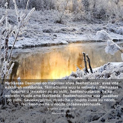 Picture 03 - Daanyeel 4:19 SOM - Markaasaa Daanyeel oo magiciisu ahaa - Bible Verse Picture